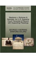 Stephens V. Richman & Samuels, Inc U.S. Supreme Court Transcript of Record with Supporting Pleadings