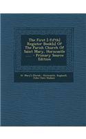 The First [-Fifth] Register Book[s] of the Parish Church of Saint Mary, Horncastle ......