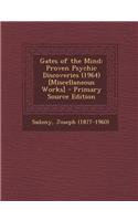 Gates of the Mind: Proven Psychic Discoveries (1964) [Miscellaneous Works]