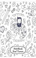 Notebook Journal Dot-Grid, Graph, Lined, Blank No Lined: Tattoo: Small Pocket Notebook Journal Diary, 120 Pages, 5.5 X 8.5 (Blank Notebook Journal)