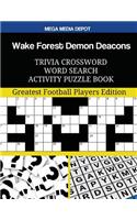 Wake Forest Demon Deacons Trivia Crossword Word Search Activity Puzzle Book