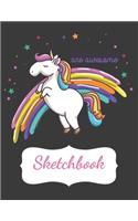 My Cute Unicorn Sketch Book: Unicorn NoteBookand Sketchbook For Girls - 120+ Pages Of Unicorn Themed Sketchbook (Unicorn Notebooks): Blank unicorn drawing paper for boys, artist(81 Unicorn)