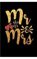 Mr & Mrs: Wedding Party Gift Journal Notebook for Parents, Family & Friends
