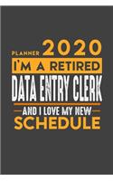Planner 2020 for retired DATA ENTRY CLERK