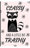 Classy And A Little Bit Trashy: Cute And Funny Raccoon Notebook Journal 6x9, Great Birthday Gift Idea For Raccoon Lovers