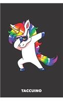 Taccuino: Unicorno Danza A5 righe - 120 pagine per amanti unicorno (nero)