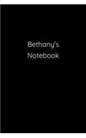Bethany's Notebook: Notebook / Journal / Diary - 6 x 9 inches (15,24 x 22,86 cm), 150 pages.
