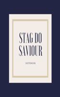 Stag Do Saviour Notebook: Navy wedding planning lined paperback jotter