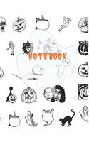 Composition Notebook: Halloween Design College Ruled 104 Pages 8.5 X 11