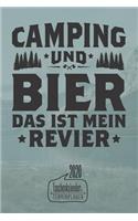 Camping und Bier das ist mein Revier I Taschenkalender & Terminplaner 2020
