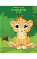 Livro para Colorir de Animais Bebês 1, 2 & 3