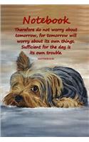 Notebook: Bible Verses Notebook - Matthew 6:34