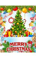 Merry Christmas: a beautiful coloring book with Christmas