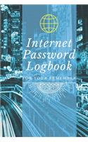 Internet password logbook for your remember