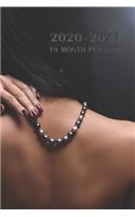 2020 - 2021 18 Month Planner: Elegant Asian Woman in Pearls - January 2020 - June 2021 - Daily Organizer Calendar Agenda - 6x9 - Work, Travel, School Home - Monthly Yearly Views 