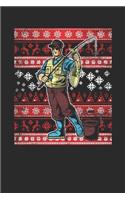 Christmas Sweater - Fishing: Graph Paper Notebook - Christmas Gift for Kids, Women, Men Girls And Boys