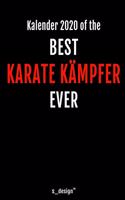 Kalender 2020 für Karate Kämpfer