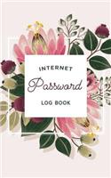 Internet Password Log Book: Pretty Pink Floral Online Account Organizational Tool