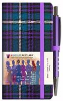 Auld Lang Syne Tartan Notebook (mini with pen): (76 Waverley Scotland Tartan Cloth Commonplace Notebook)