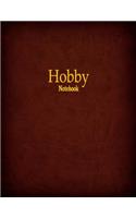 Hobby Notebook: 1/2 Inch Graph Ruled, 120 Pages, 8.5" x 11"