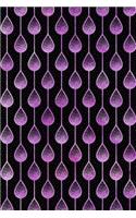 Journal Notebook Teardrops Pattern 7