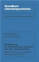 Einführung in Die Deutsche Literatur Des 20. Jahrhunderts