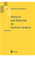 Matrices and Matroids for Systems Analysis
