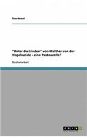 Unter der Linden von Walther von der Vogelweide - eine Pastourelle?