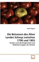 Beisassen des Alten Landes Schwyz zwischen 1798 und 1803