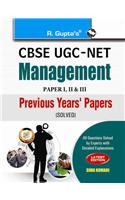 Ugc-Net: Management Previous Years Papers (Paper I, II & III) Solved