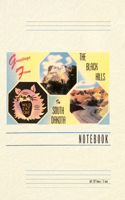 Vintage Lined Notebook Greetings from The Black Hills