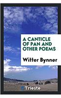 Canticle of Pan and Other Poems