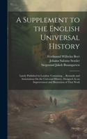 Supplement to the English Universal History