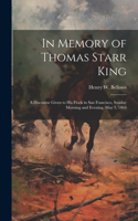 In Memory of Thomas Starr King