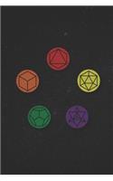 Platonic Solids: 6 x 9 journal, notebook or diary, dotted grid blank 120 pages