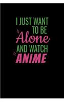 I Just Want To Be Alone And Watch Anime: Shopping List Journal