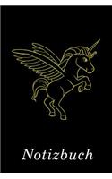 Fliegendes Einhorn Notizbuch: - Notizbuch Mit 110 Linierten Seiten - Format 6x9 Din A5 - Soft Cover Matt -