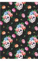 Day Of The Dead Pattern Sugar Skull Santa Muerte 21: Blank Lined Journal for Day Of The Dead Lovers