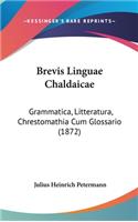 Brevis Linguae Chaldaicae: Grammatica, Litteratura, Chrestomathia Cum Glossario (1872)