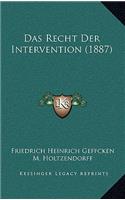 Das Recht Der Intervention (1887)