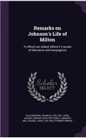 Remarks on Johnson's Life of Milton