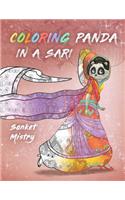 Coloring Panda in a Sari