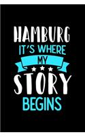 Notizbuch Hamburg It's Where My Story Begins