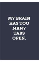 My brain has too many tabs open.