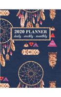 2020 Planner: 2020 Weekly & Monthly Planner for January 2020 - December 2020 + To Do List Section, Includes Important Dates, Birthday, Goals + Notes Page, Calenda
