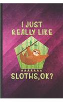 I Just Really Like Sloths Ok