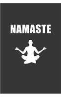 Namaste Notebook: Lined Journal, 120 Pages, 6 x 9, Affordable Meditation Gift Journal Matte Finish