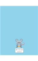 Notebook: Rat on blue cover and Dot Graph Line Sketch pages, Extra large (8.5 x 11) inches, 110 pages, White paper, Sketch, Draw and Paint(3 Rat on Blue Notebook)