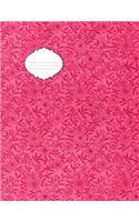 Red Vintage Floral Notebook
