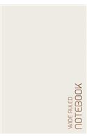 Wide Ruled Notebook